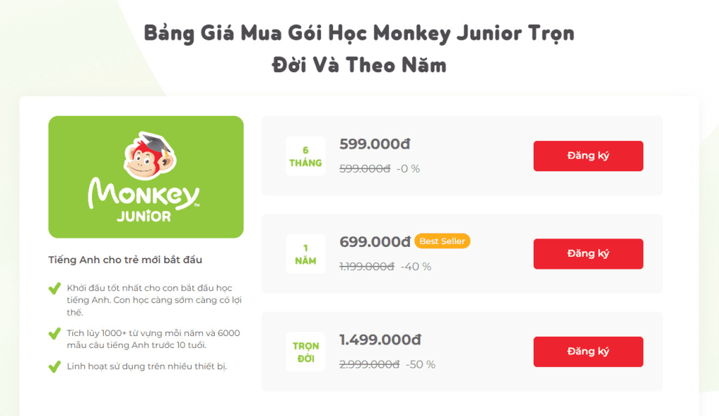 mua phần mềm monkey junior giá rẻ
